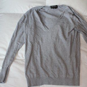 Eddie Bauer Light Gray V Neck sweater